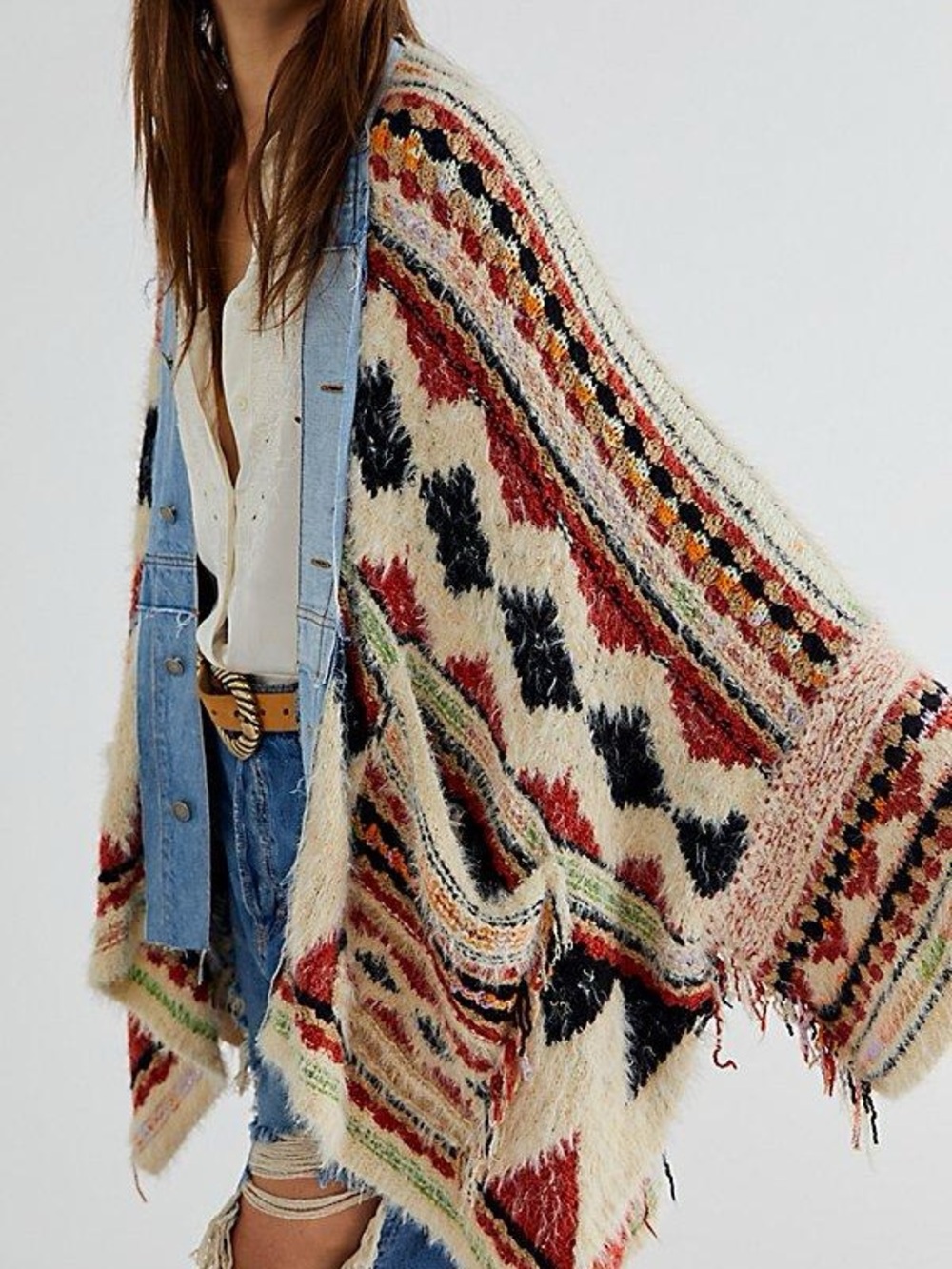 Free People Women's Running Wild Poncho